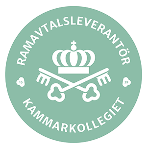 Kammarkollegiet ramavtalsleverantör grön logotyp